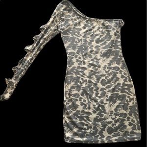 Sexy party dress leopard print